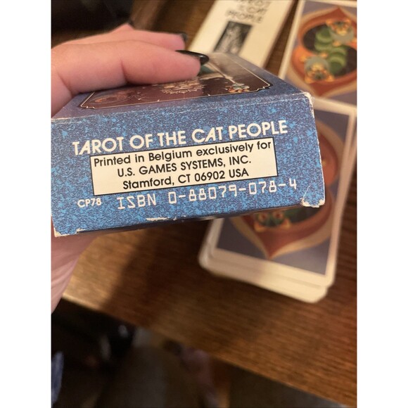 Tarot Of The Cat People 1985 Full Deck W/Instructions Karen Kuykendall Belgium - Picture 4 of 10